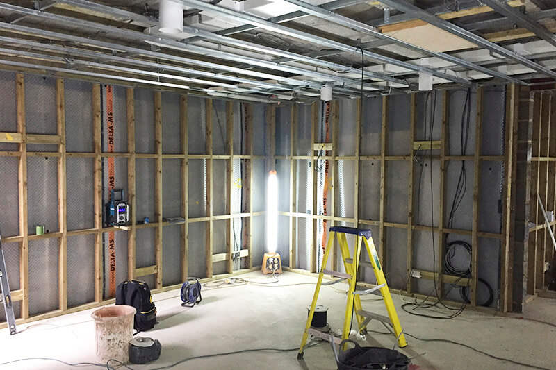 Basement conversion with Delta membrane waterproofing by UrbanWorks