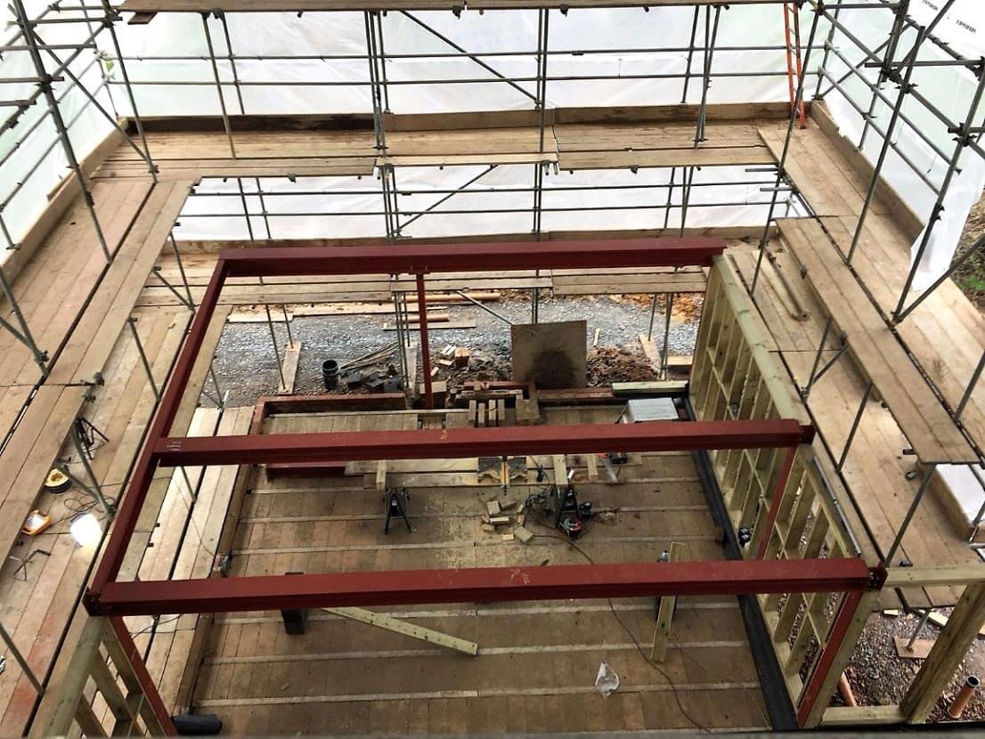 Structural steelwork installed by UrbanWorks